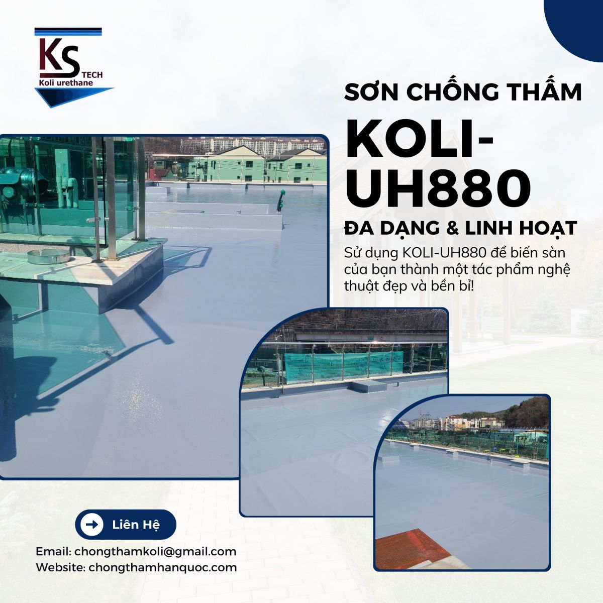 Đặc tính kỹ thuật của Keo chống thấm POLYUREA